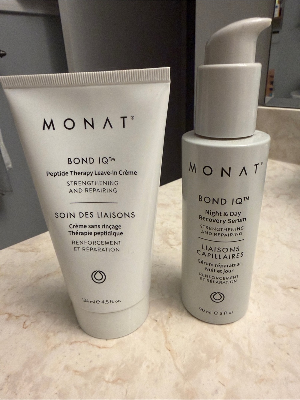 MONAT Bond IQ Peptide Therapy Duo - White